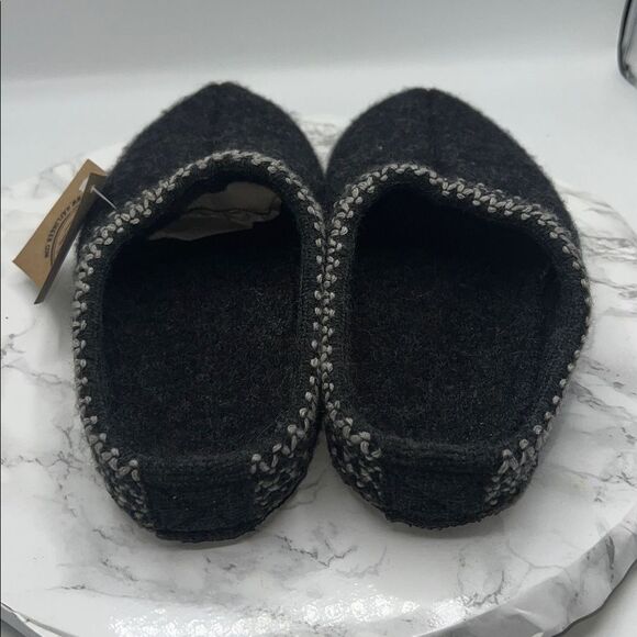 HAFLINGER AS Classic Charcoal Wool Slipper-9 NEW! - Picture 6 of 9